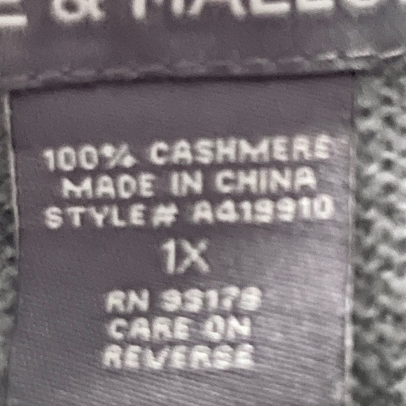 Soft dove gray cashmere tunic - Picture 5 of 8